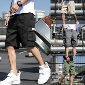 ON SALE!! Men's Casual Fashion Chino Cargo Shorts Pants Multi Pockets Trousers